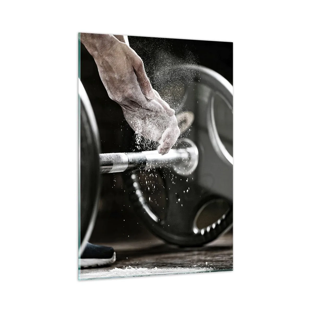 Glastavla - Bild på glas - Utmaningen accepterad! - 50x70 cm