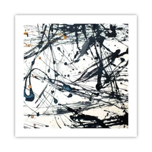 Affisch - Med eller utan någon mening? - 50x50 cm