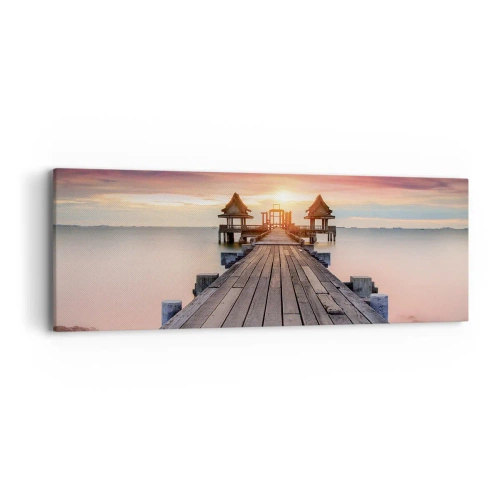 Canvastavla - Bild på duk - Skymning i öst - 90x30 cm