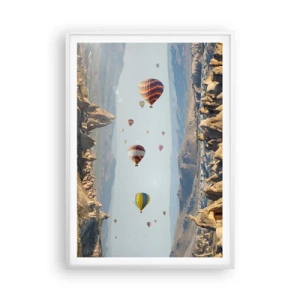 Affisch i vit ram - Här är allt möjligt - 70x100 cm