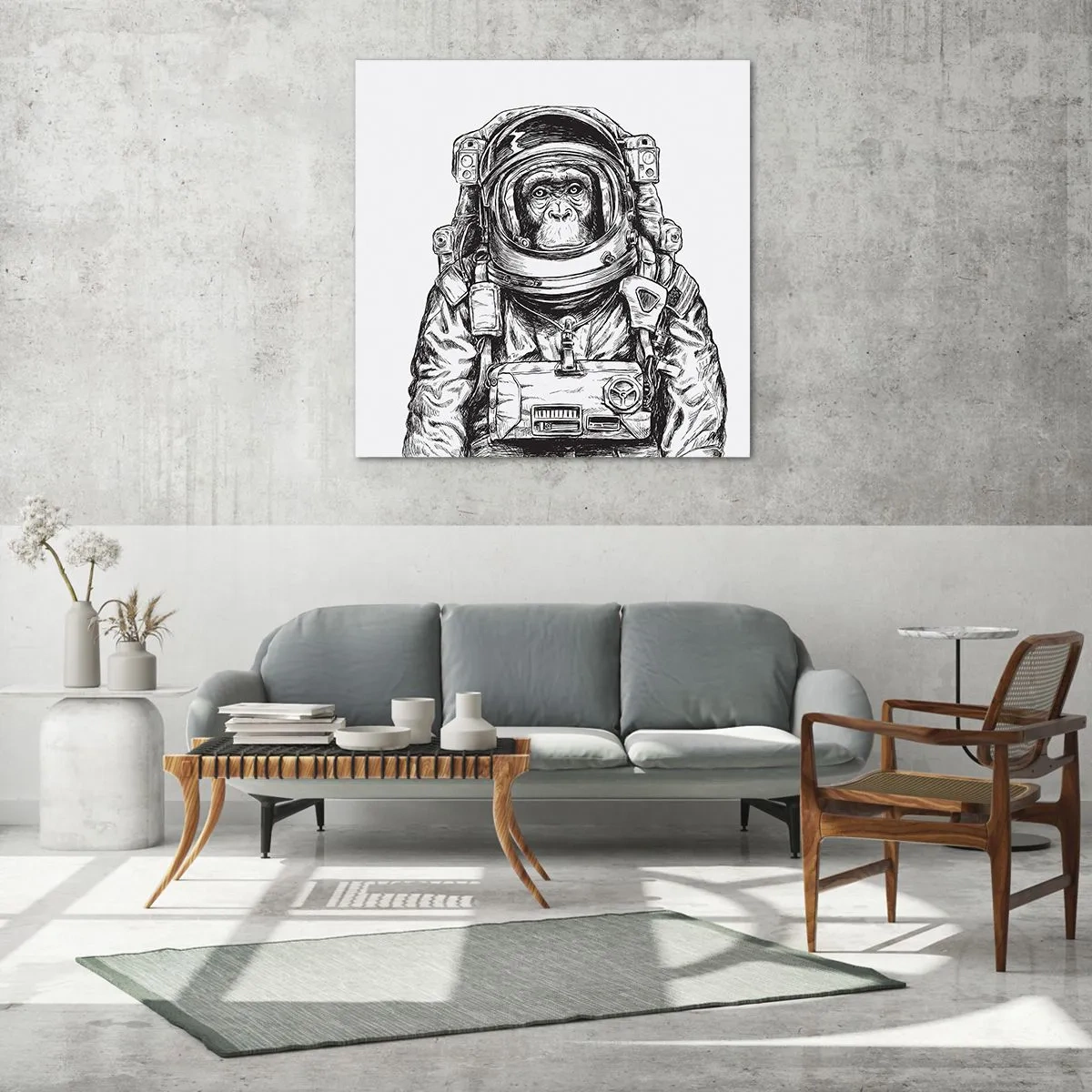 Glastavla - Bild på glas - Alternativ evolution - 70x70 cm