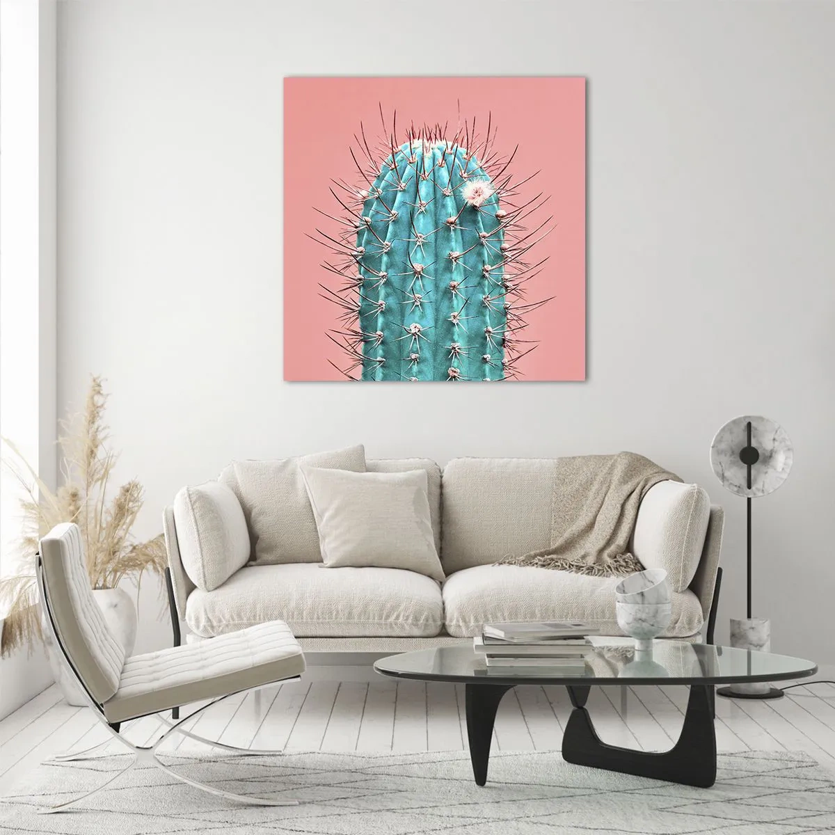 Glastavla - Bild på glas - Titta bara - 50x50 cm