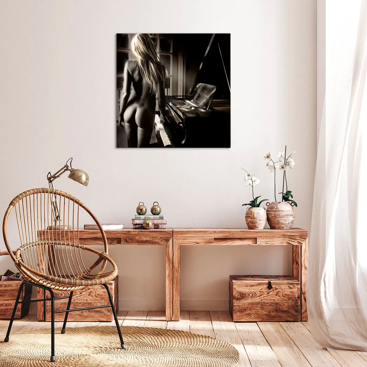 Canvastavla - Bild på duk - Perfekt kvällsharmoni - 70x70 cm