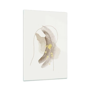 Glastavla - Bild på glas - Träffat i rummet - 70x100 cm