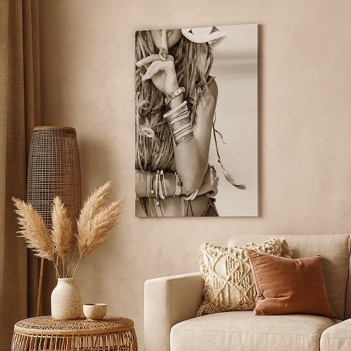 Canvastavla - Bild på duk - Som flickorna brukar - 50x70 cm