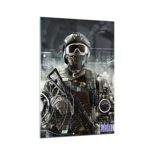 Glastavla - Bild på glas - Makt - 70x100 cm