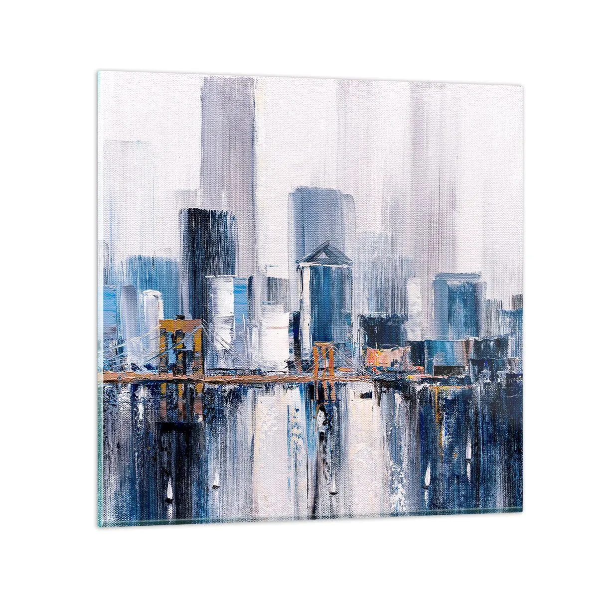 Glastavla - Bild på glas - New York-impression - 40x40 cm