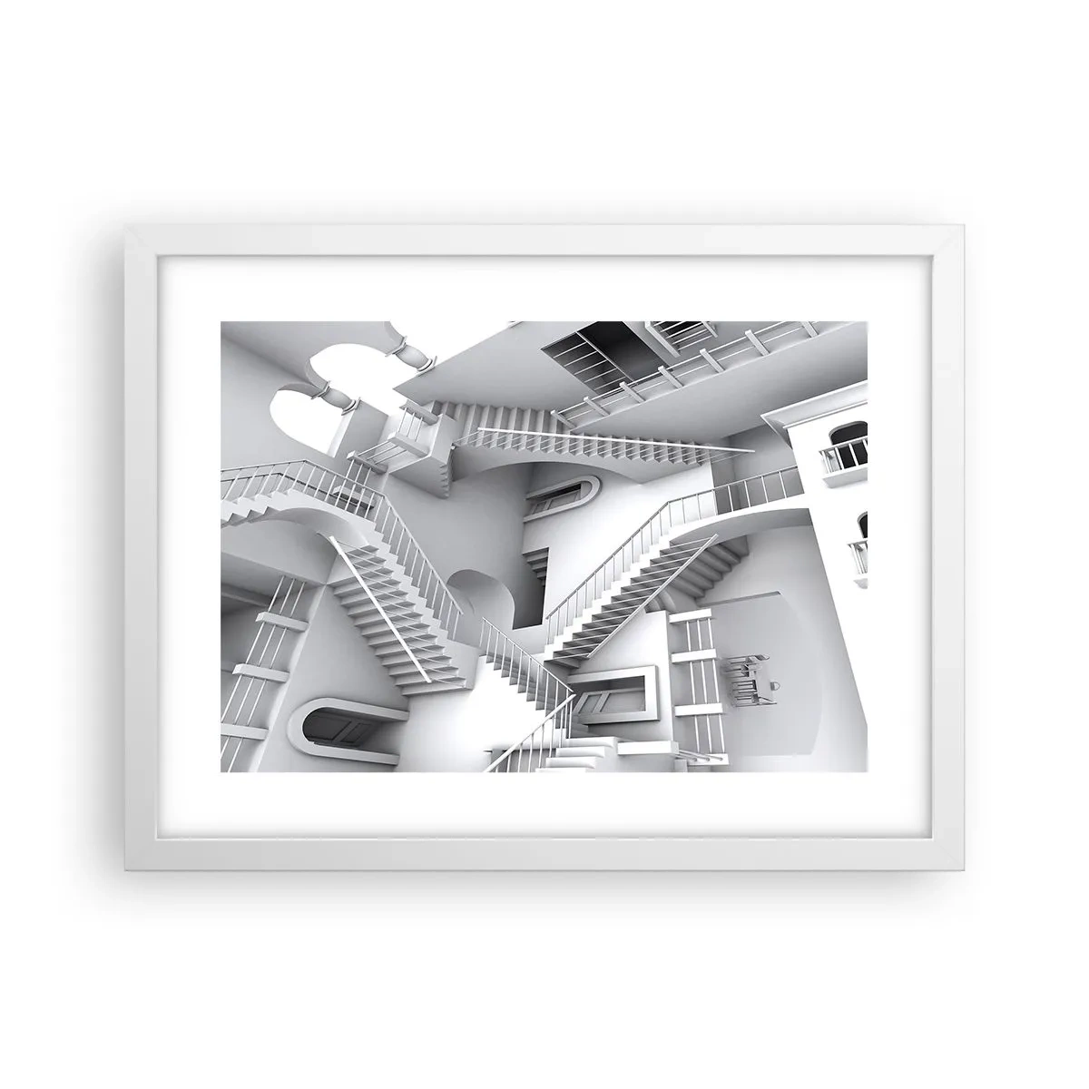 Affisch i vit ram - Rummets paradoxer - 40x30 cm