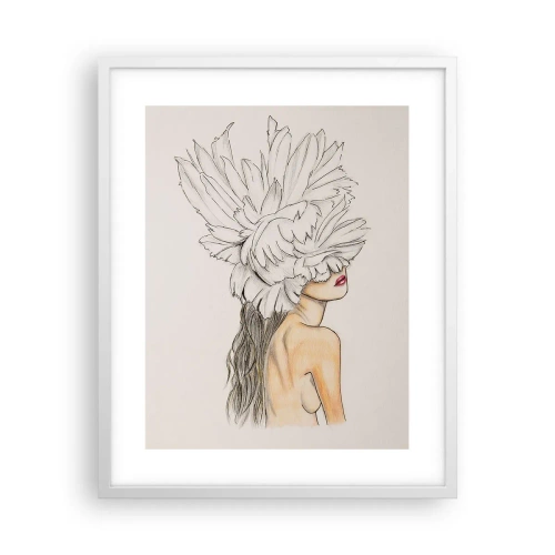 Affisch i vit ram - Krönt skönhet - 40x50 cm