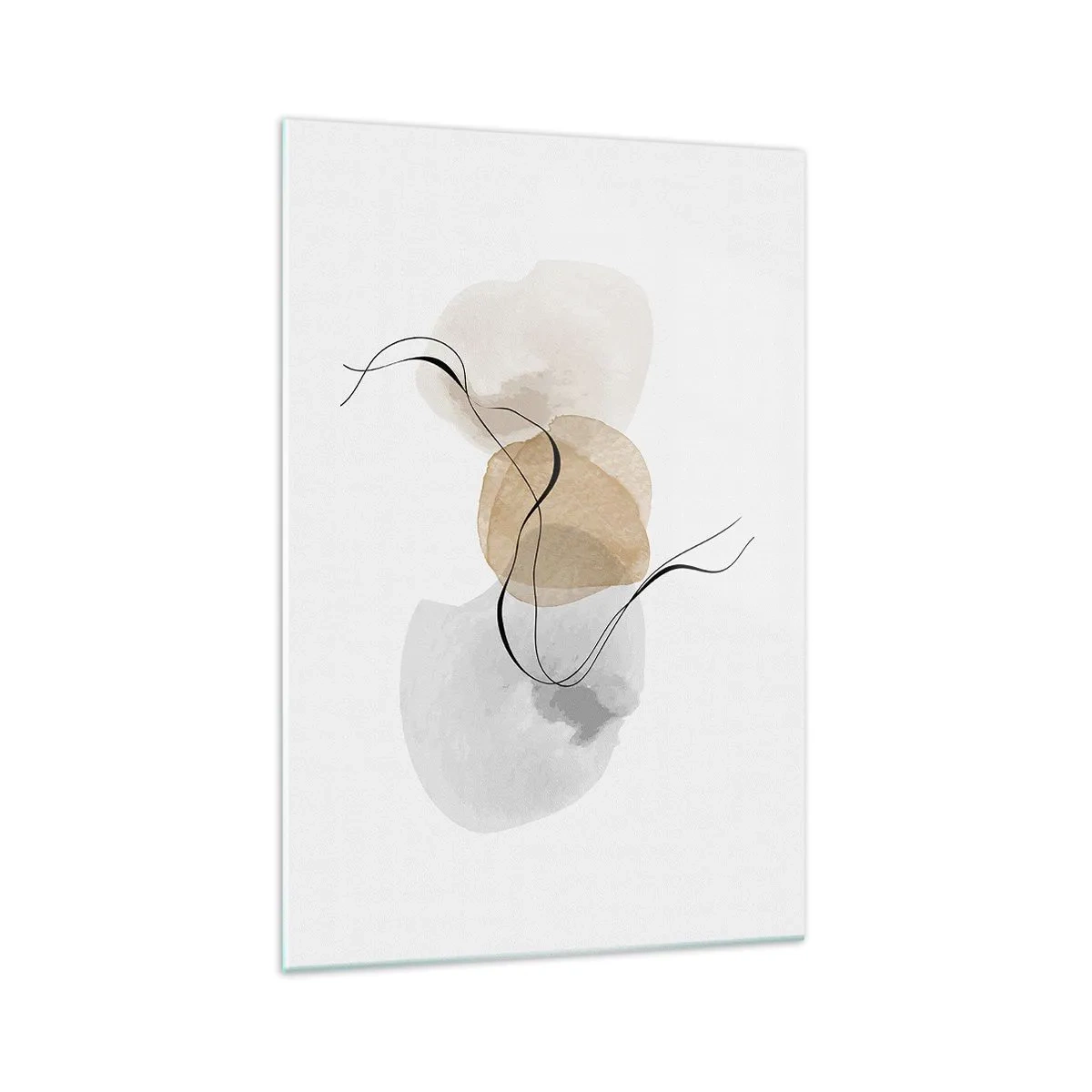 Glastavla - Bild på glas - Luftpärlor - 70x100 cm