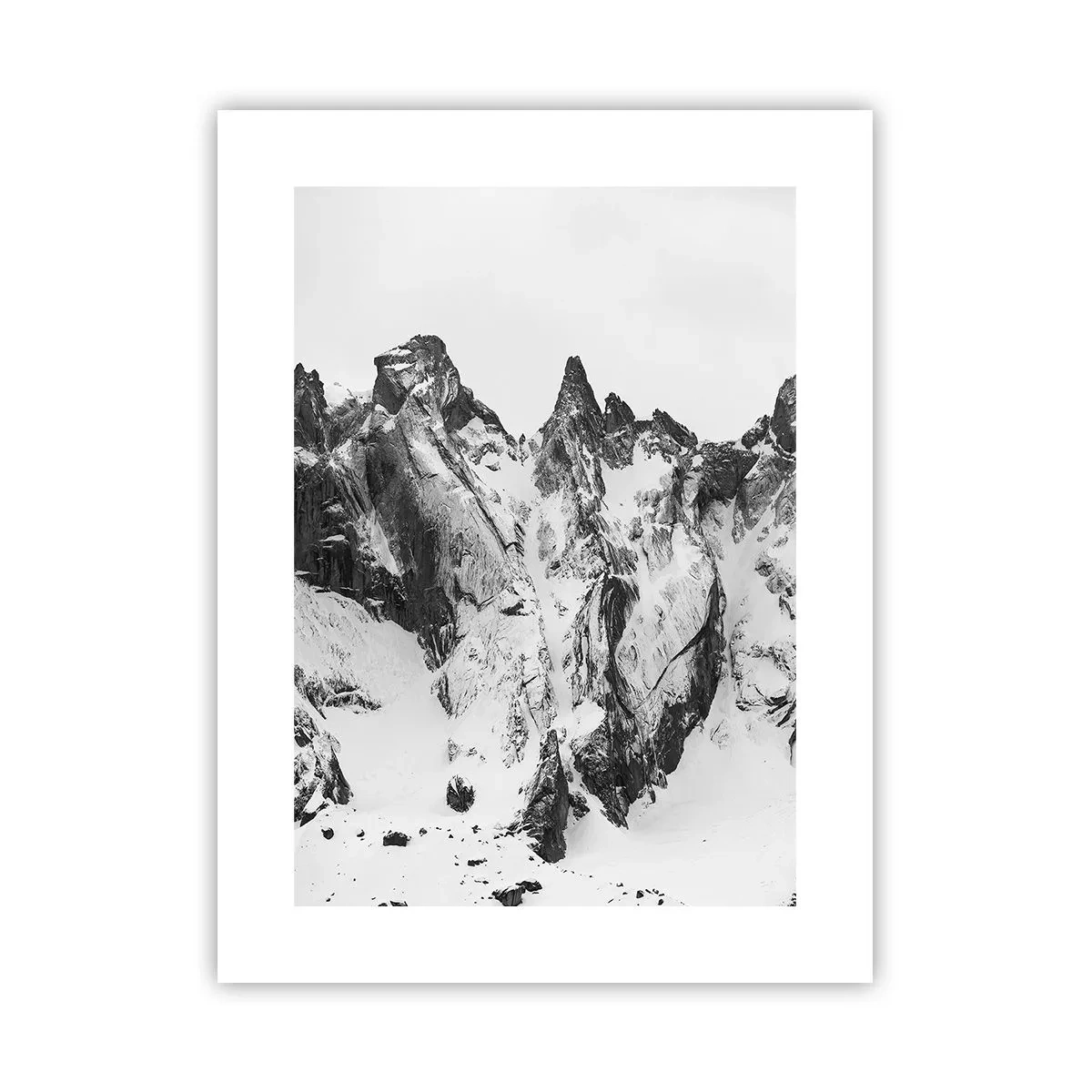 Affisch - Granitfarlig bergsrygg - 30x40 cm