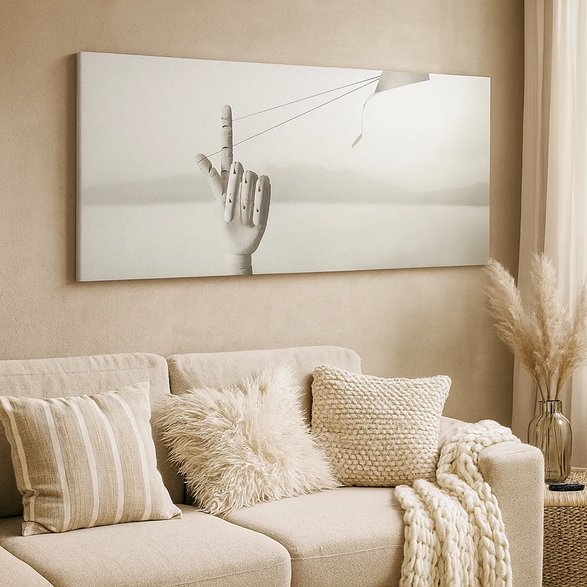 Canvastavla - Bild på duk - Test av styrka - 30x30 cm