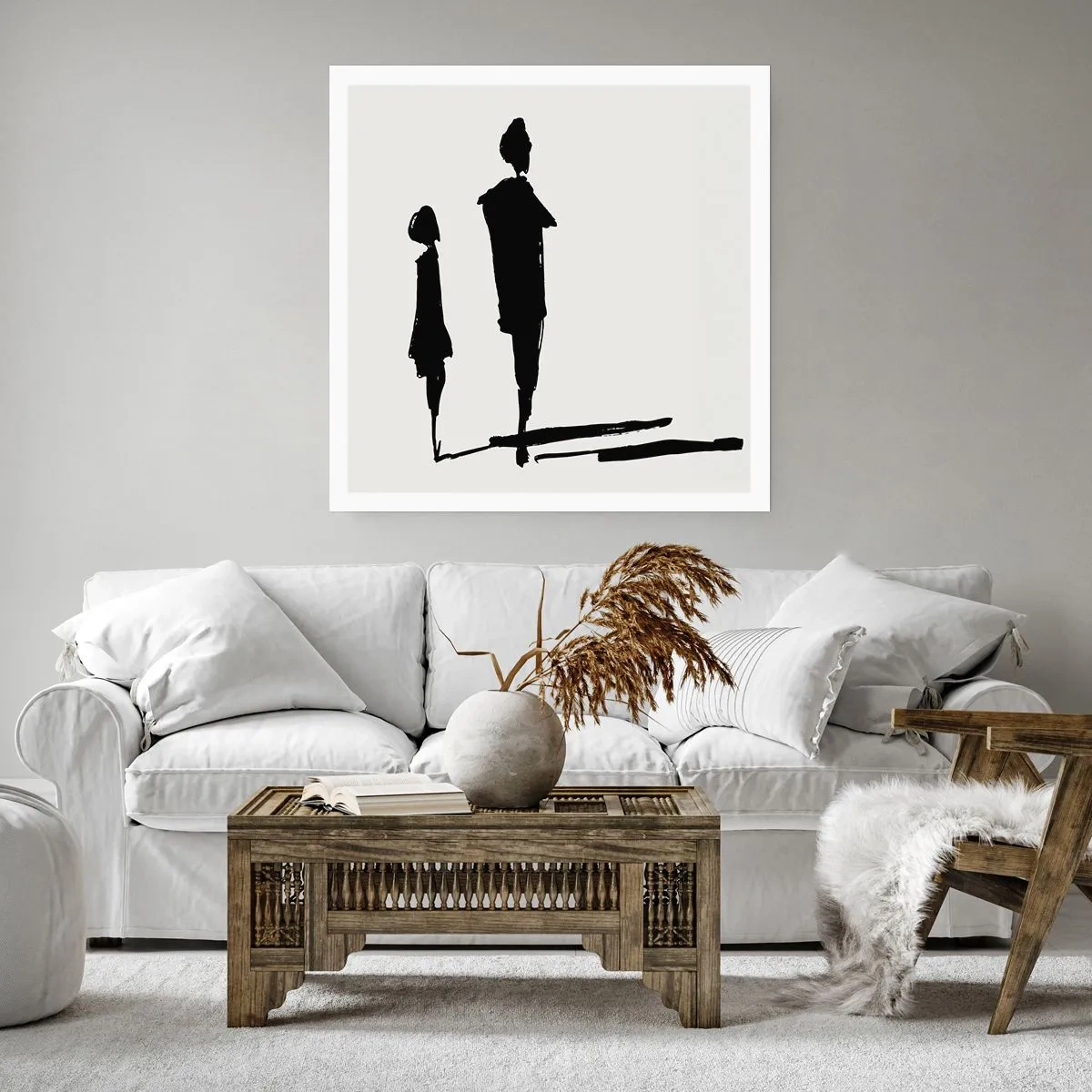 Affisch - Säkert tillsammans? - 60x60 cm