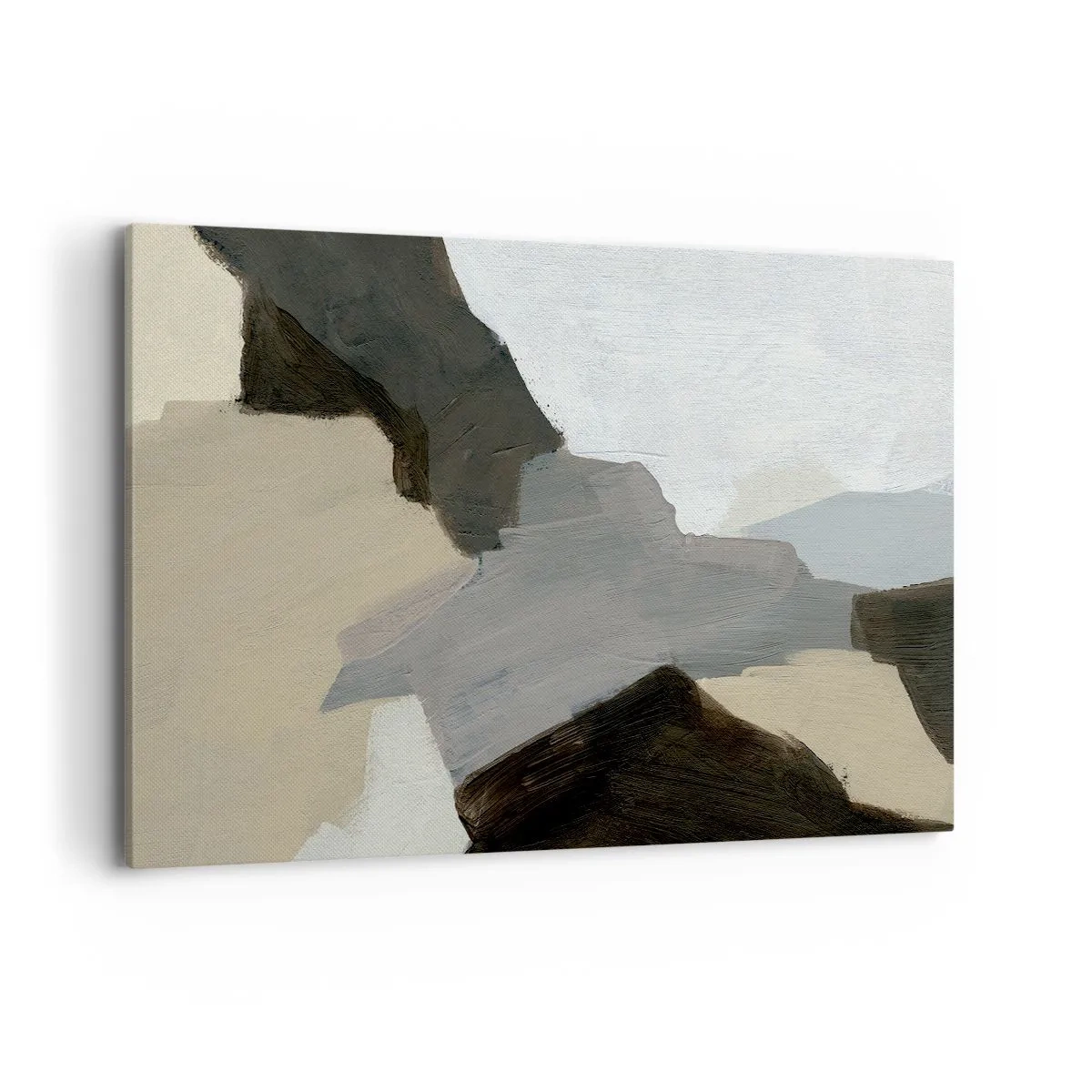 Canvastavla - Bild på duk - Abstraktion: avgrening av det gråa - 120x80 cm