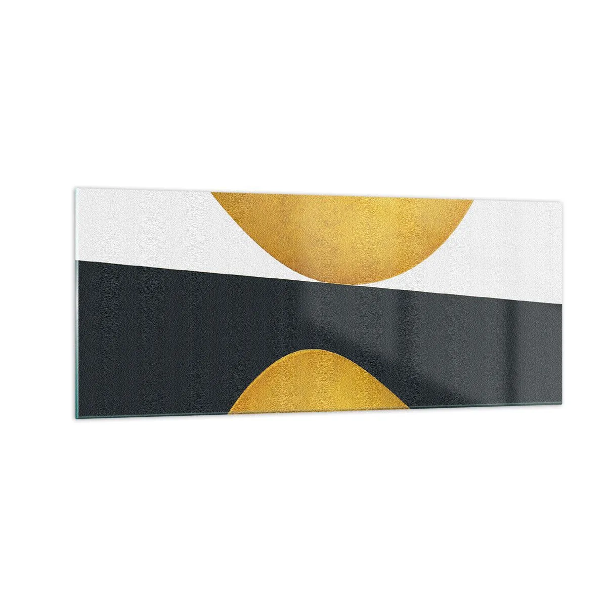 Glastavla - Bild på glas - Öfr det första: guld - 100x40 cm