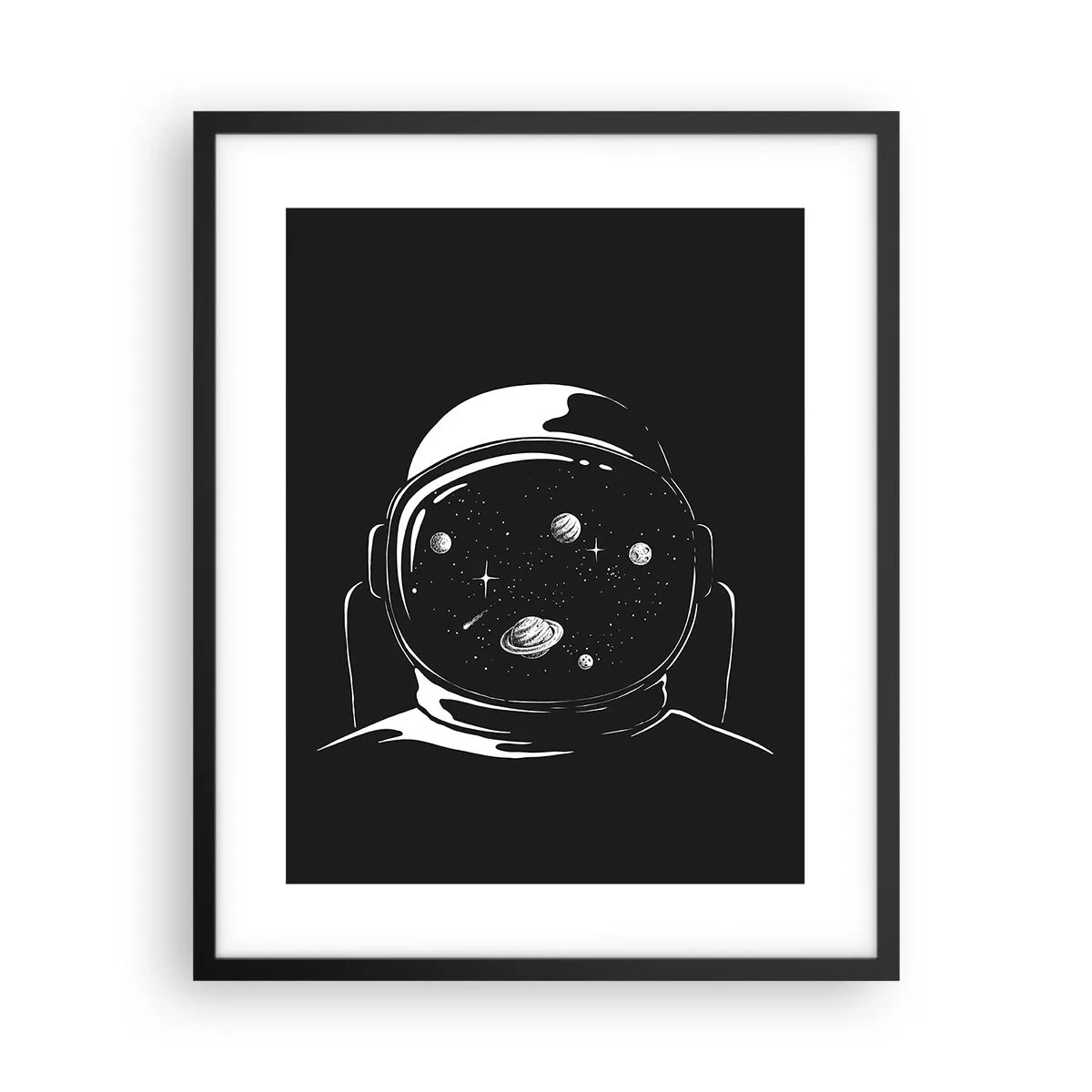 Affisch i svart ram - Fin utsikt - 40x50 cm