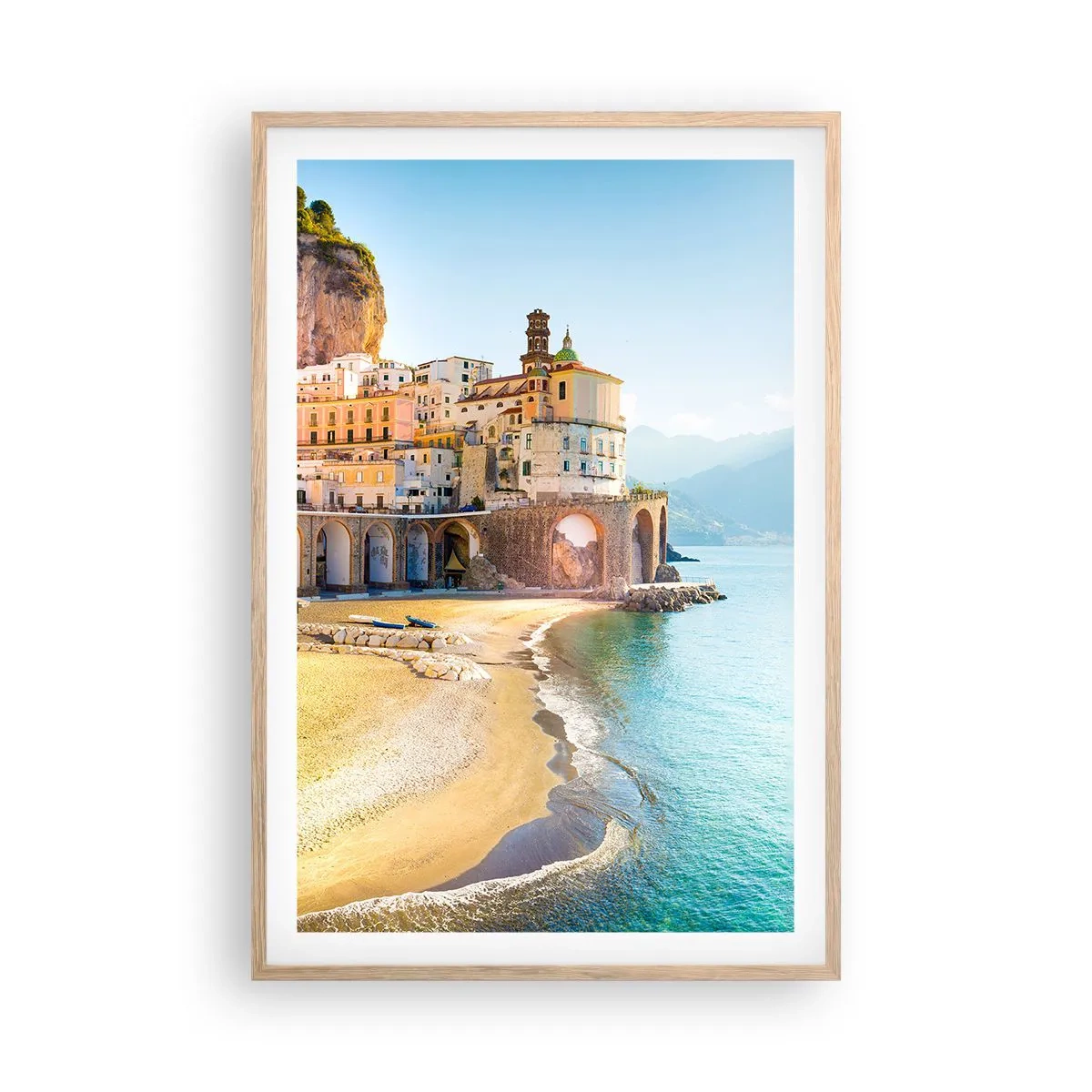 Affisch i ram av ljusek - Stad utan motstycke - 61x91 cm