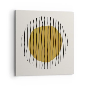 Canvastavla - Bild på duk - Abstraktion som darrar av glöd - 70x70 cm