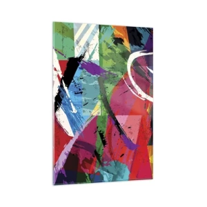 Glastavla - Bild på glas - Snabbt och livligt - 80x120 cm