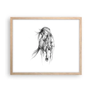 Affisch i ram av ljusek - Elegant trav - 50x40 cm