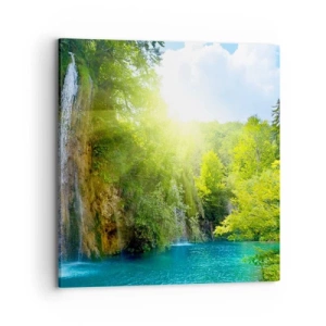 Canvastavla - Bild på duk - Det måste vara Eden - 70x70 cm