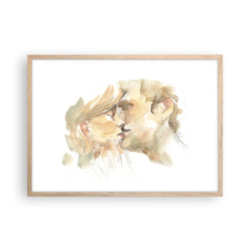 Affisch i ram av ljusek - Upphittad hälft? - 70x50 cm