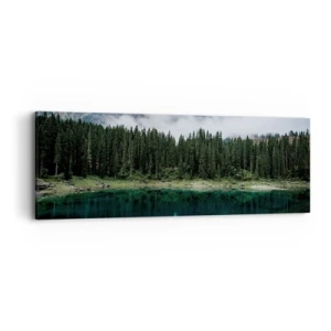 Canvastavla - Bild på duk - Tyst, tyst, väck inte sovande vatten... - 90x30 cm