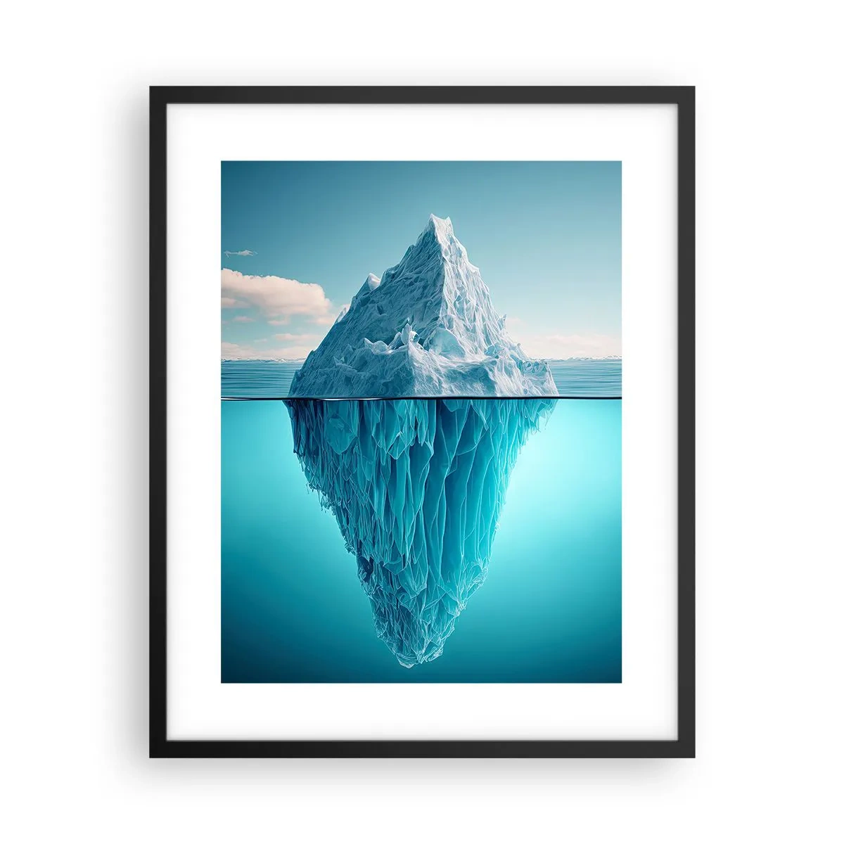 Affisch i svart ram - Isdrottning - 40x50 cm