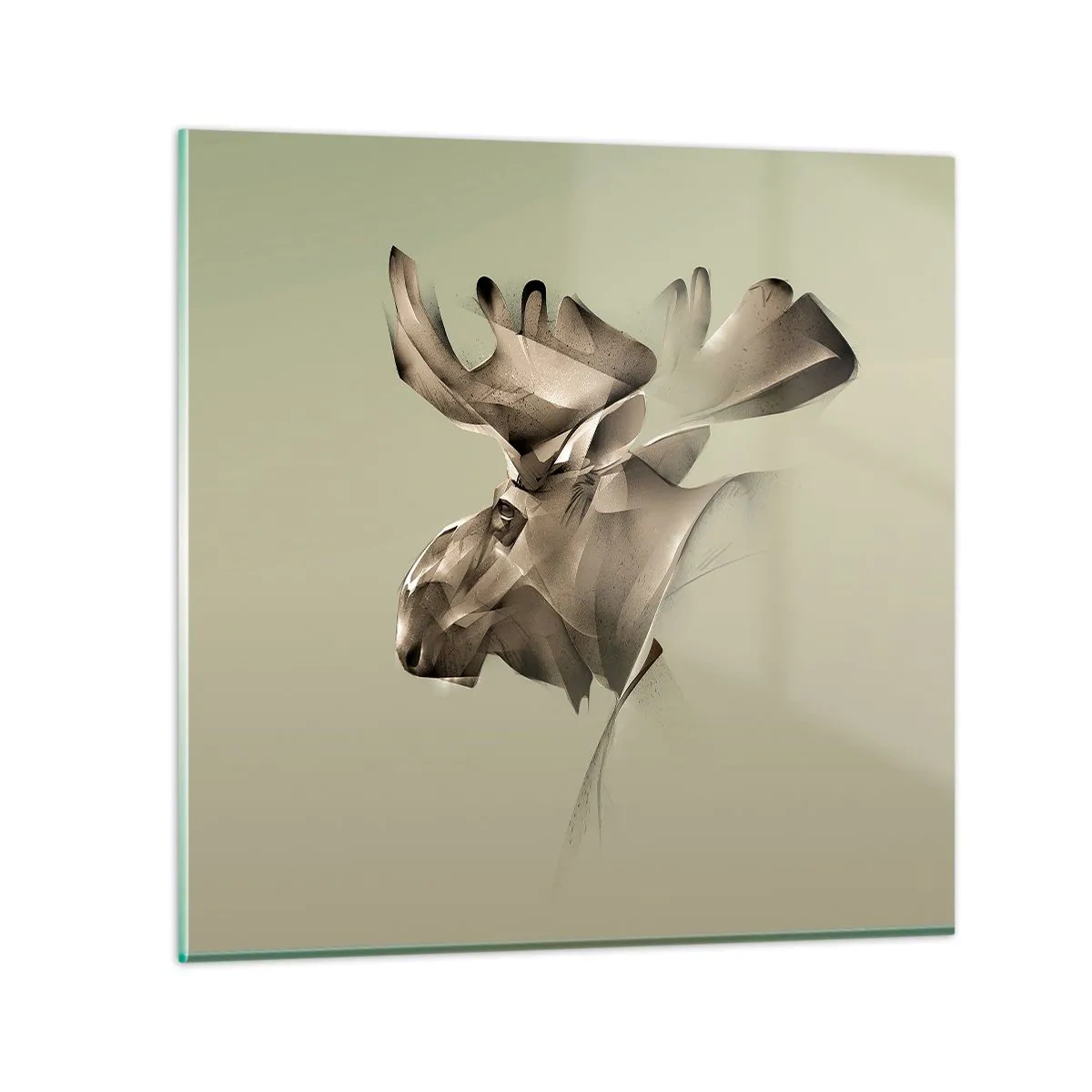 Glastavla - Bild på glas - Lugnets kraft - 70x70 cm