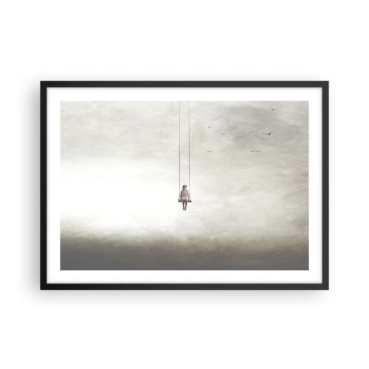 Affisch i svart ram - Barn i oss - 70x50 cm