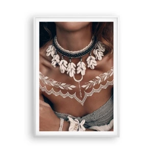 Affisch i vit ram - Kvinnlighetens talismaner, ritualer - 70x100 cm