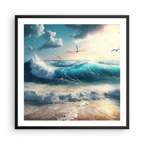 Affisch i svart ram - Ljuder endast för dig - 60x60 cm