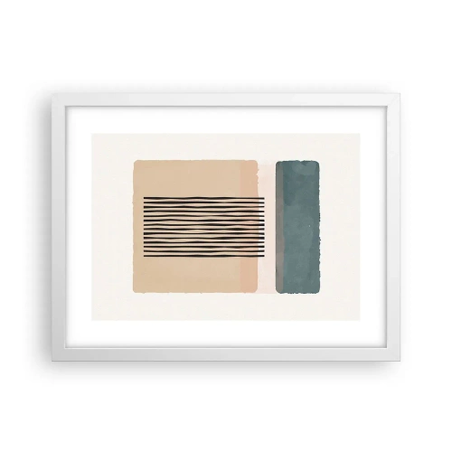 Affisch i vit ram - Allt väl - 40x30 cm