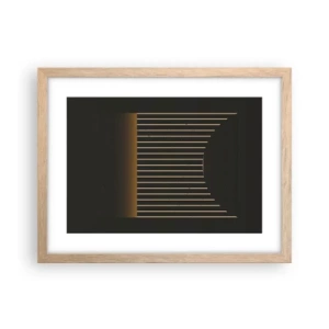 Affisch i ram av ljusek - Utforska mörkret - 40x30 cm