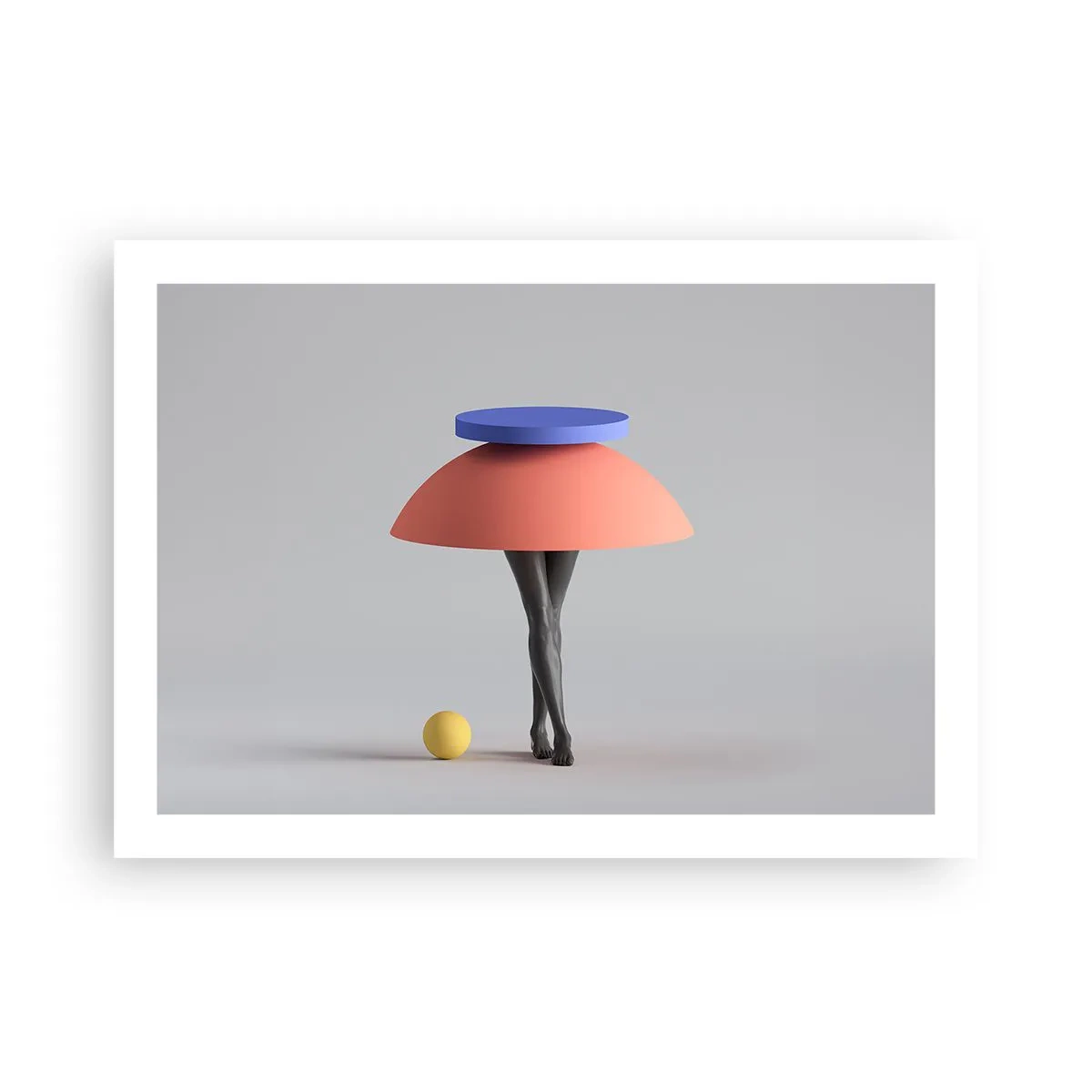 Affisch - Surrealistisk komposition - 70x50 cm