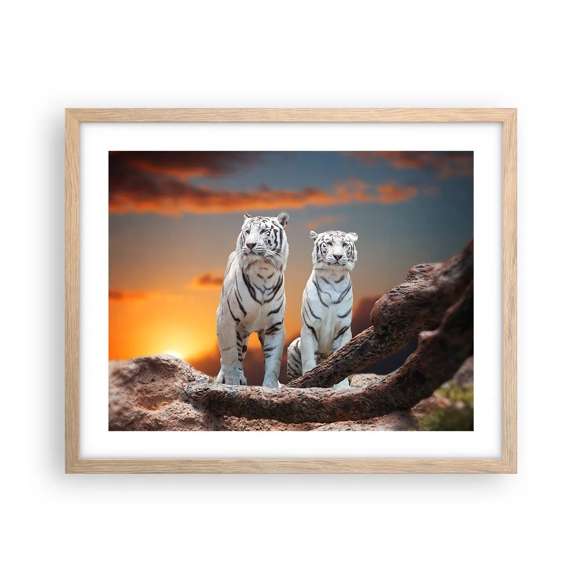 Affisch i ram av ljusek - Helt som i Narnia - 50x40 cm