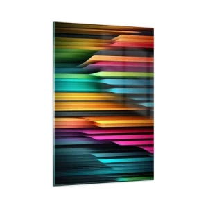 Glastavla - Bild på glas - Lysande orgel - 80x120 cm