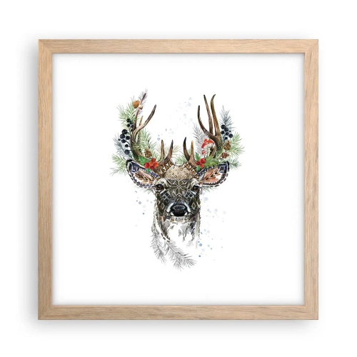 Affisch i ram av ljusek - I högtidskläder - 30x30 cm