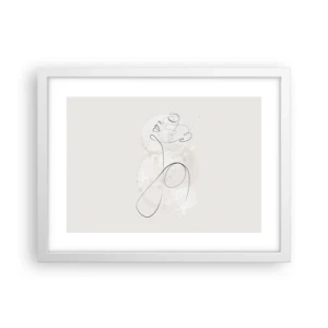 Affisch i vit ram - Skönhetens spiral - 40x30 cm