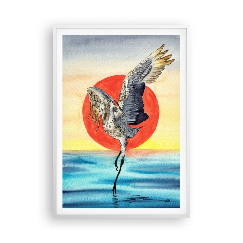 Affisch i vit ram - Dags att gå tillbaka - 70x100 cm