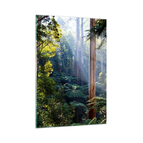 Glastavla - Bild på glas - Skogens saga - 50x70 cm