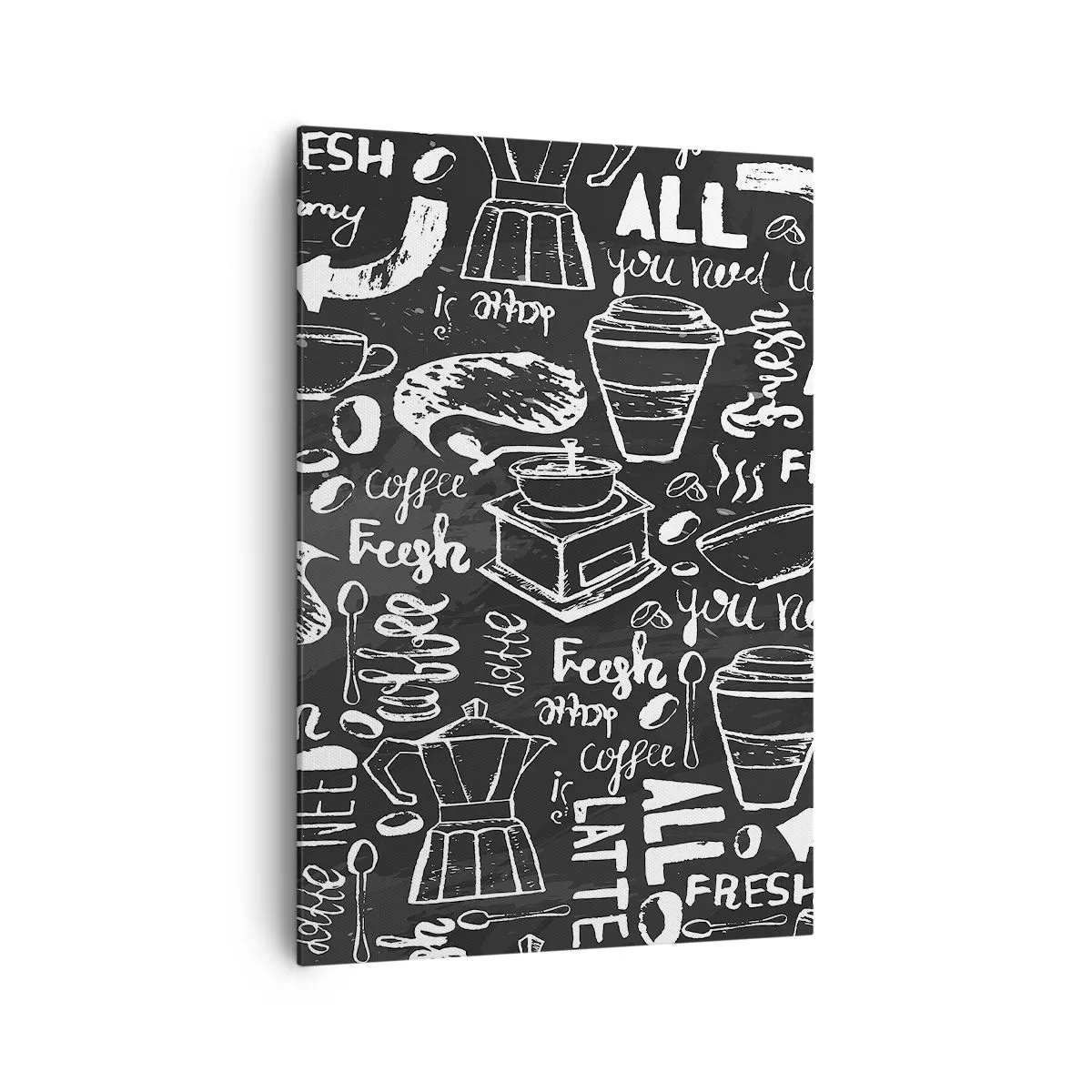 Canvastavla - Bild på duk - All you need is… - 70x100 cm