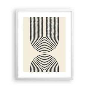 Affisch i vit ram - Om en stund... - 40x50 cm