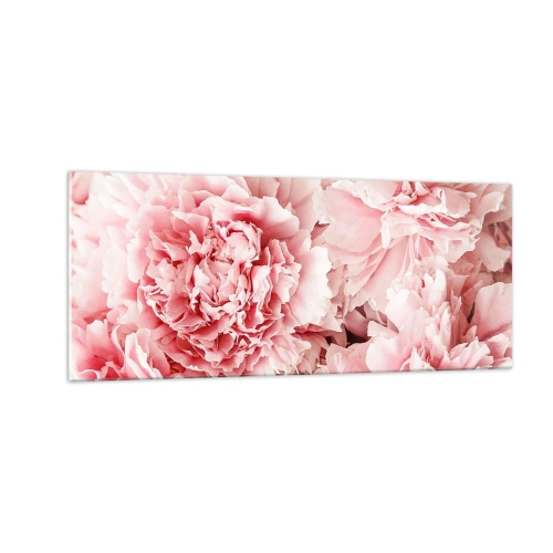 Glastavla - Bild på glas - Rosa dröm - 100x40 cm