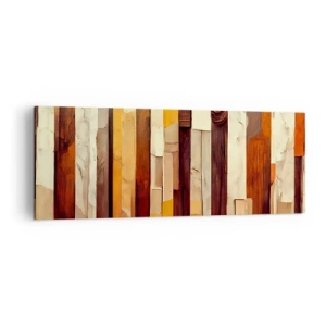 Canvastavla - Bild på duk - Hymn av skogens träd - 140x50 cm