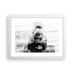 Affisch i vit ram - Skapare och material - 40x30 cm