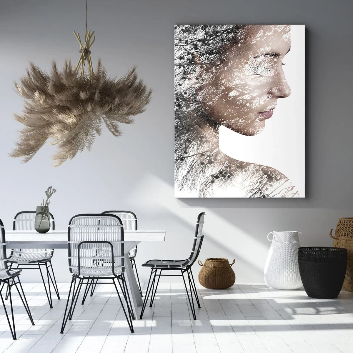 Canvastavla - Bild på duk - Skogens ande - 50x70 cm