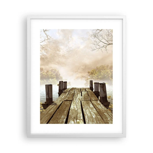 Affisch i vit ram - Höstledsen - 40x50 cm