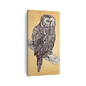 Canvastavla - Bild på duk - Invecklade ornament av visdom - 65x120 cm