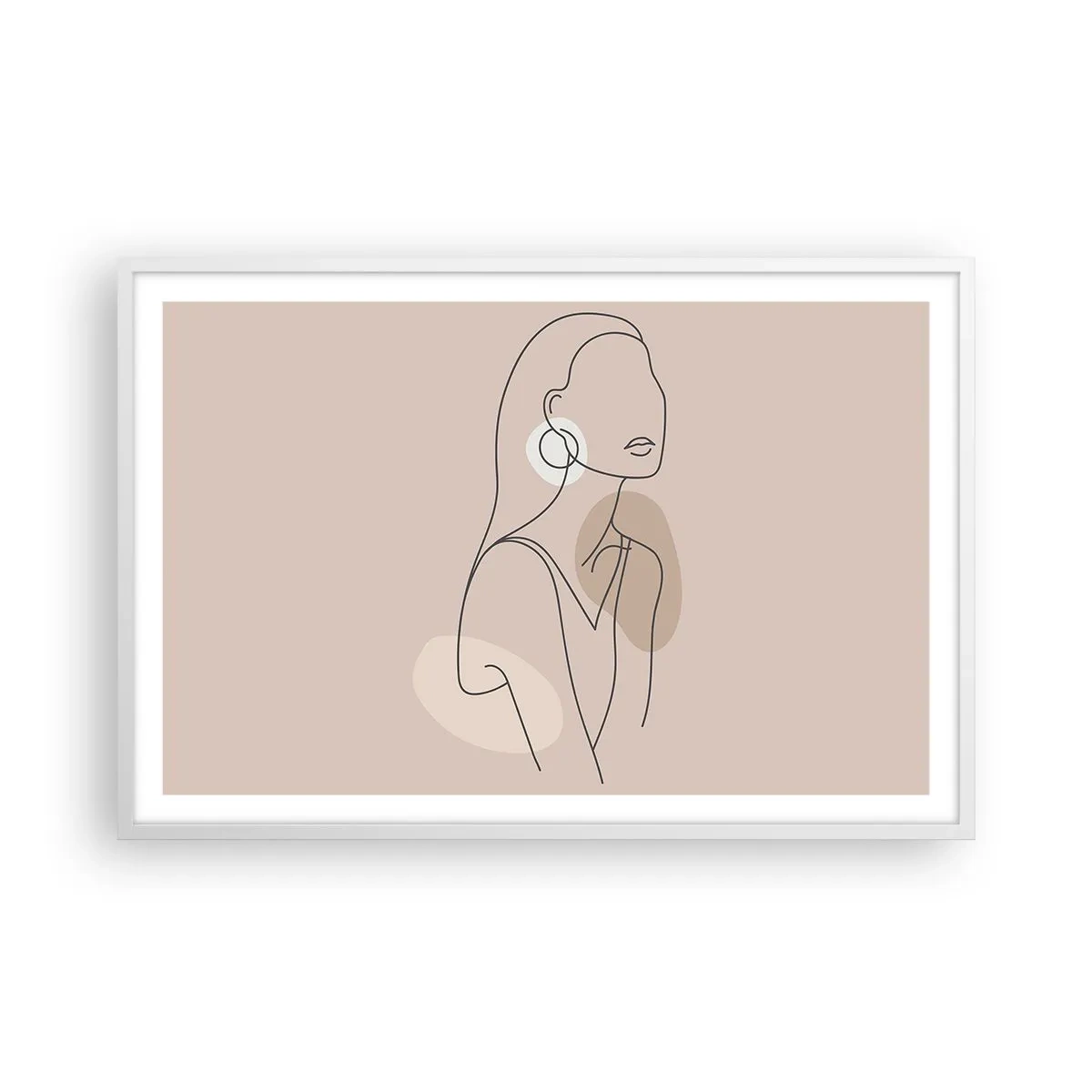 Affisch i vit ram - Flickaktighetens ikon - 91x61 cm